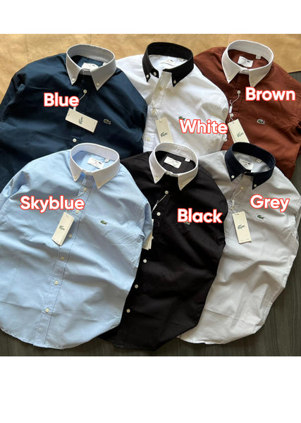 Premium Branded Contrast Collar Formal Shirt For Men