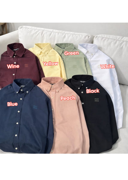Premium Men's  Button-Down Shirt Collection Classic Solid Casual & Formal Wear