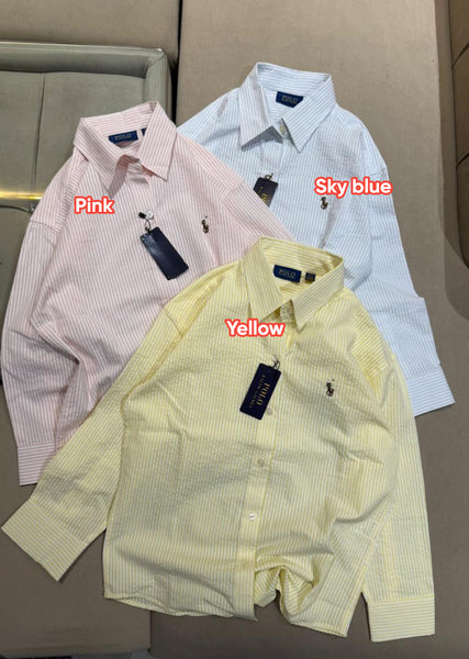 Women's Premium Pastel Striped  Shirt  Smart Casual Shirt