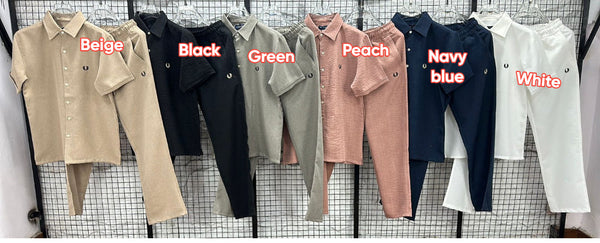 Premium Men’s Co-Ord Set Collection – Stylish Shirt & Pant