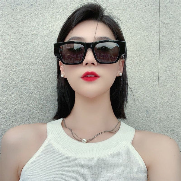 New Symbol Square Frame Sunglasses For Women