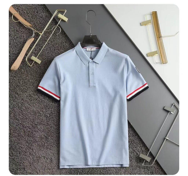 Tri-color Stripe sleeve Polo Tees