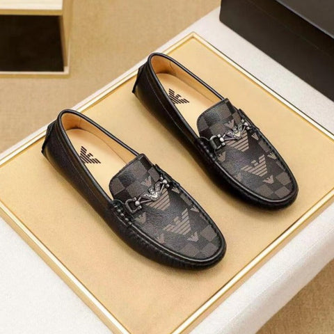 All Over Monogram Print Loafers