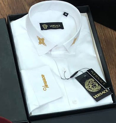 Classic Neckline Embroidery Shirts For Men