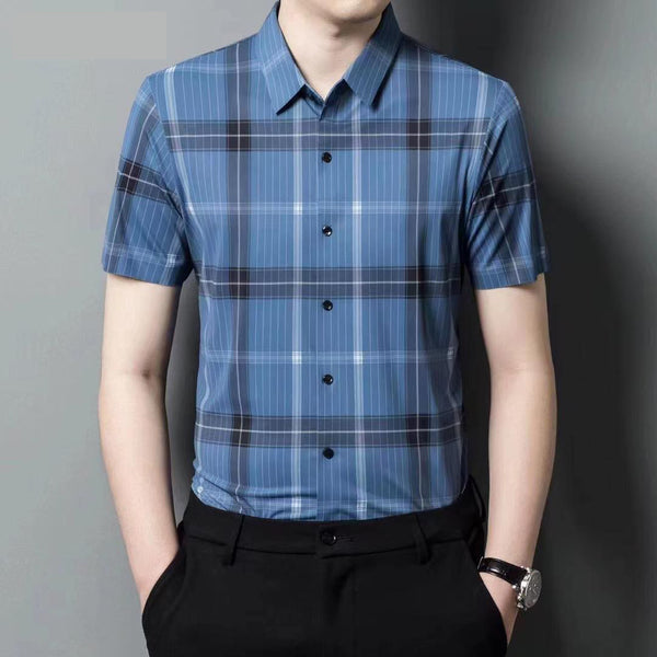 Half Sleeves Stretchable Formal Shirts