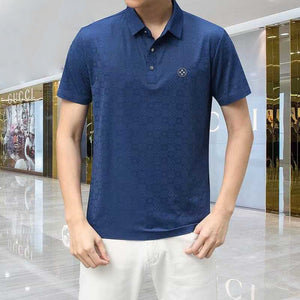 Embossed Short Sleeve Polo T-Shirts