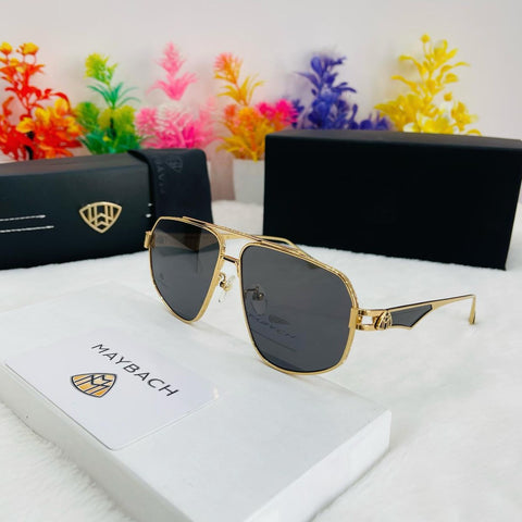 Premium Golden Frame Sunglasses For Men