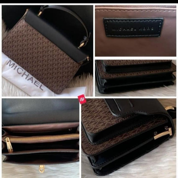 Premium Leather Flap Handbag