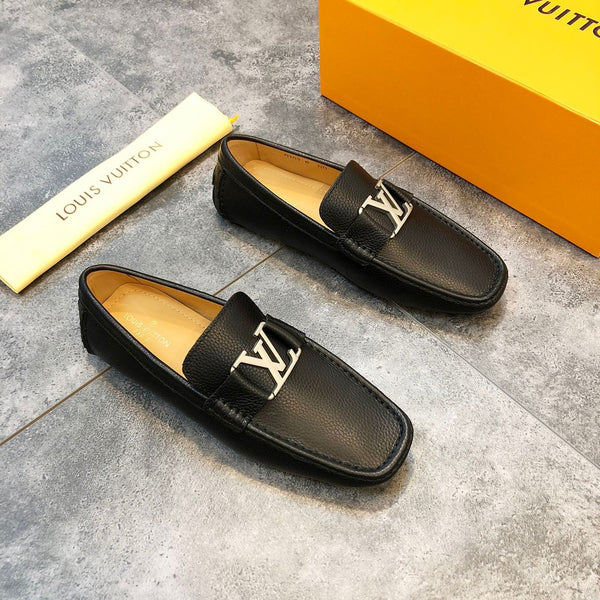 Leather Flat Loafers for Men