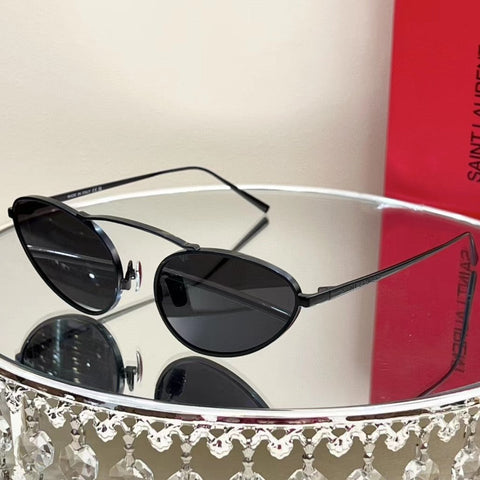Metallic Oval Classical Sunglasses