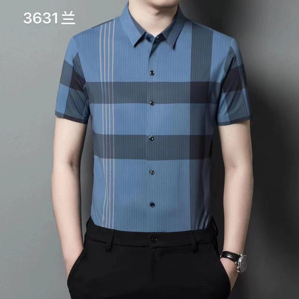 Checked Pattern Stretchable Shirt