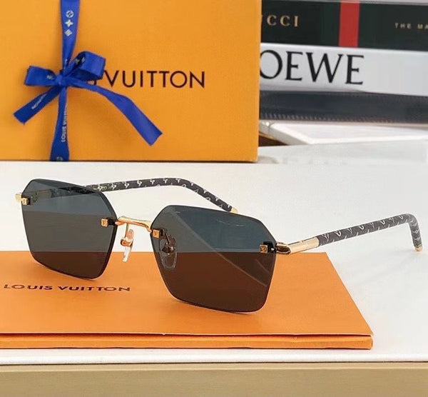Geometric Frameless Sunglasses For Men