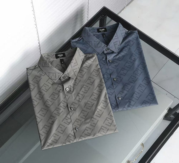 Latest Initial Print Stretchable Shirt