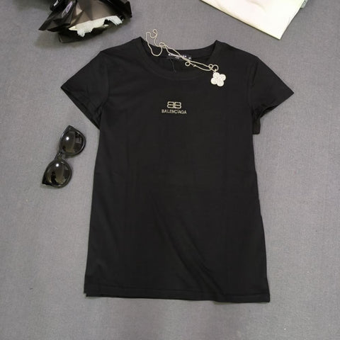 BB Initial Black T-shirt For Women