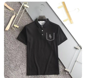 Short Sleeves Embroidered Pocket T-shirts