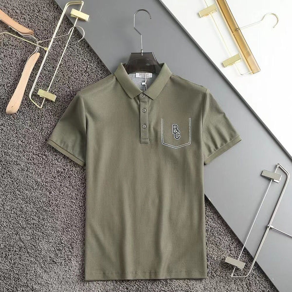 Short Sleeves Embroidered Pocket T-shirts