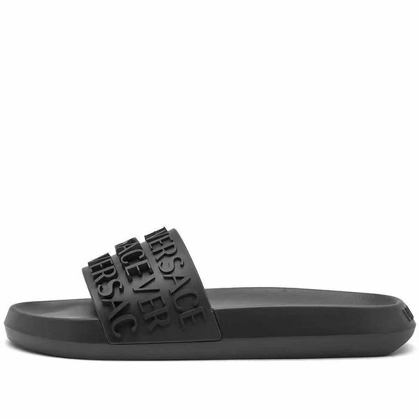 Black 3D Pattern Flip Flop