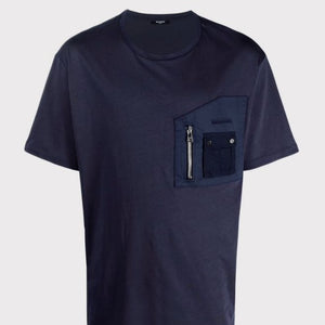 Latest Zipper Pocket Patched T shirt