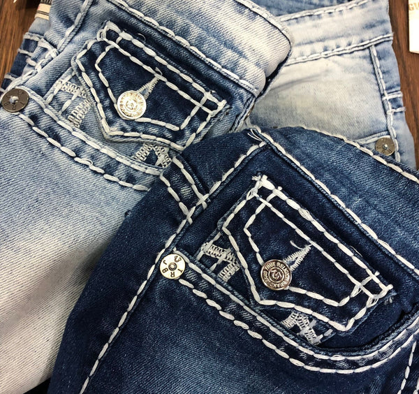 Premium Stretchable Denim With Brand Initial