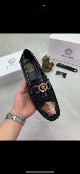 Designer Loafers With Logo Initial