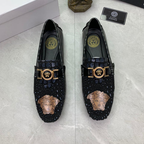 Designer Loafers With Logo Initial