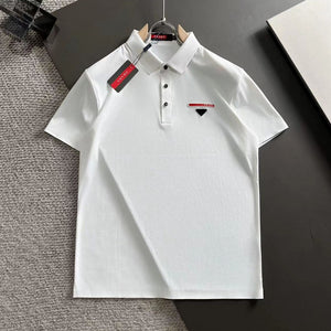 Elegance & Stylish Patch Brand Logo Polo T-shirt