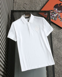 Polo Collar  Solid Embroidered  Premium T- shirt