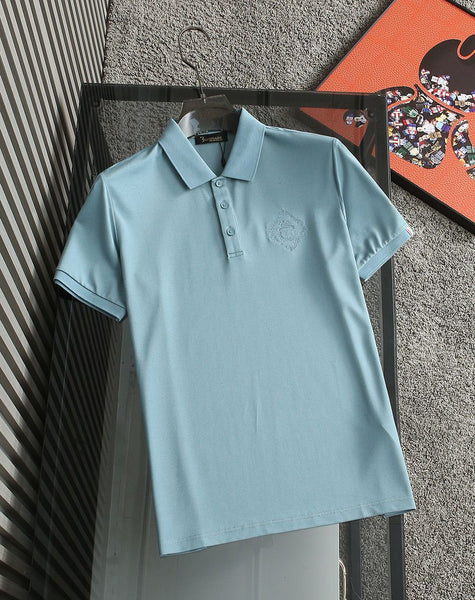Polo Collar  Solid Embroidered  Premium T- shirt