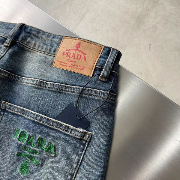 Premium Embroidered  Denim Jeans For Men