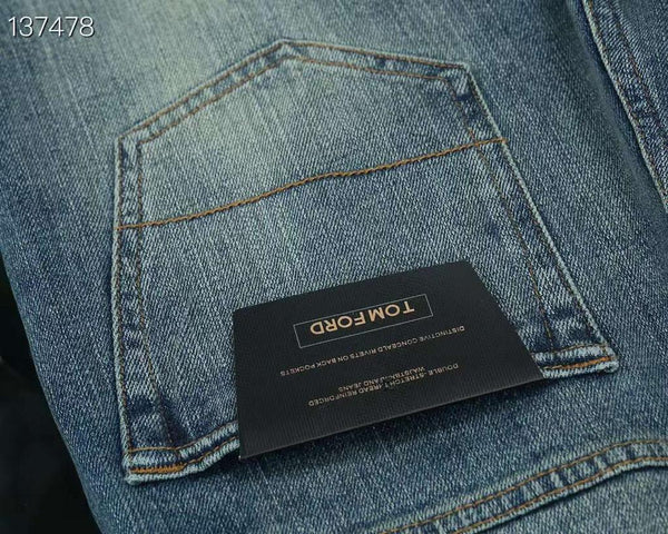 Imported Patched  Denim Jeans For Men