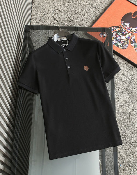 High and Quality  Patched Logo Polo T-shirt