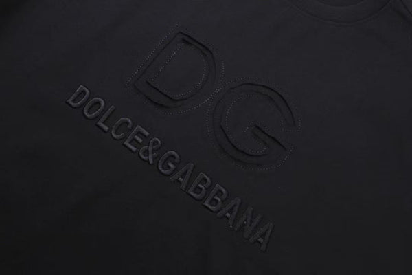 Embroidered  Logo Drop Shoulder T-Shirt
