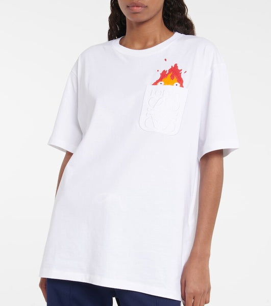Calcifer Pocket T-Shirt For Women