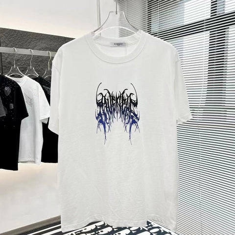 Branded Thorns Print Drop Shoulder  Tee