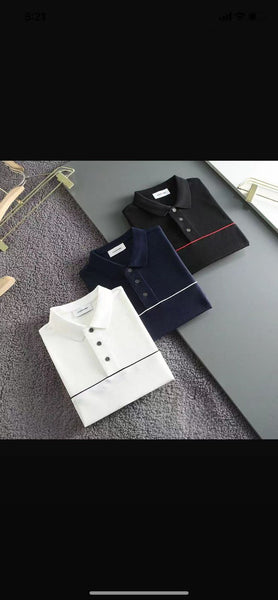 Polo Shirt With Contrasting Piping