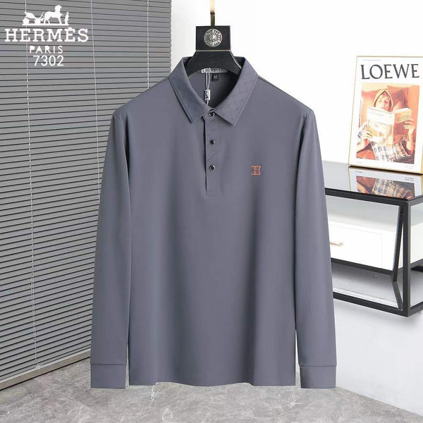 Premium Long Sleeve Polo T-shirt  with Embroidered Logo