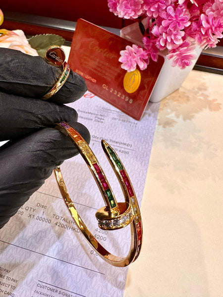 Royal Nail Bracelet with Matching Ring