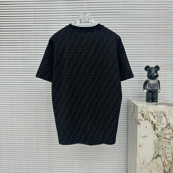Luxurious  Drop Shoulder T-shirt With All-over Printed FF Motif