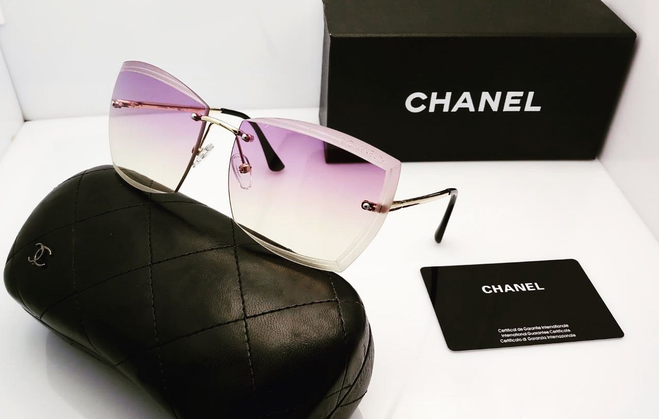 Sunglasses For Women Oversized Rimless Diamond cutting Square Glasses