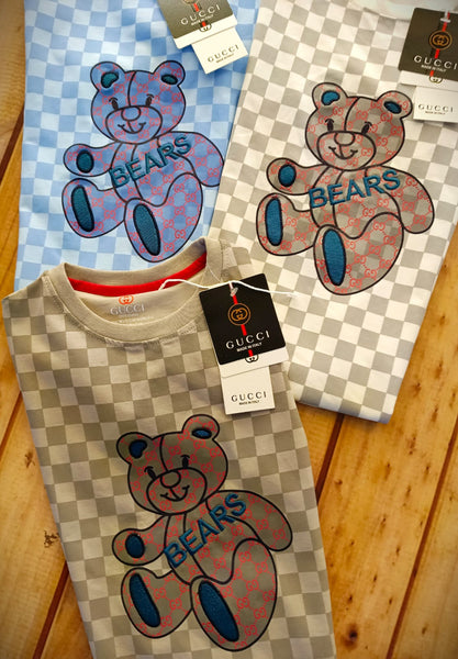 Premium  Embroidered Bear T-shirt For Kids