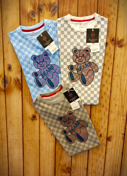 Premium  Embroidered Bear T-shirt For Kids