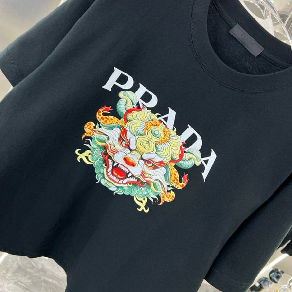 Dragon Face Signature Drop Shoulder Tee