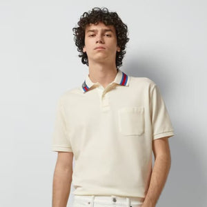 Luxury  Piquet Polo With Square GG