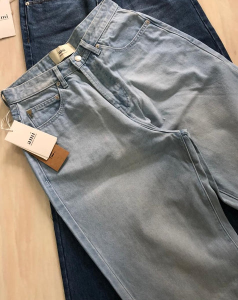 Wide Jeans with 5-Pocket Styling