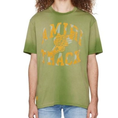 Luxury Track Logo-Flocked Drop Shoulder T-Shirt