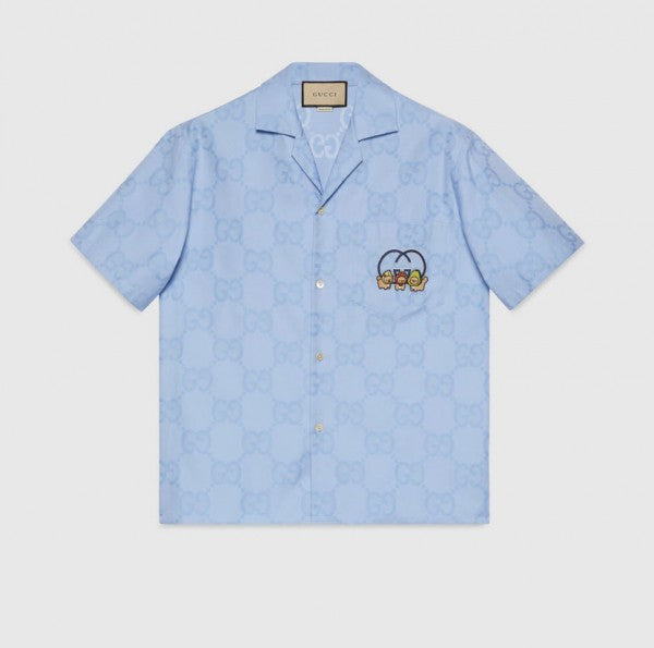 Premium  Pikarar Kawaii-Embroidered Drop Shoulder Shirt