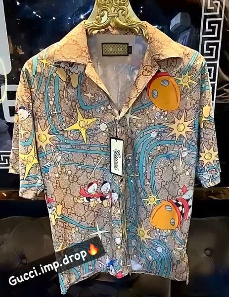 Exclusive Donald Duck Print Hawaii Shirt