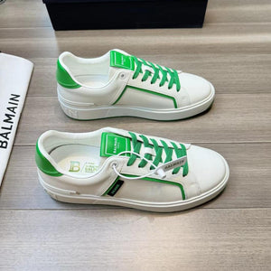 White & Green High End Quality Sneakers