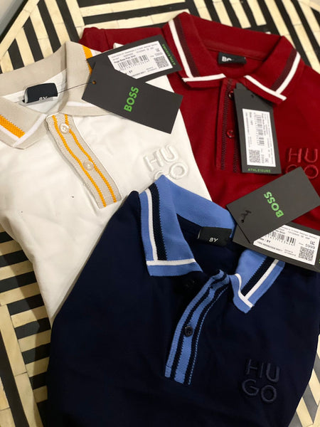 Premium  Regular  Fit  Polo Shirt With Contrast Stripe