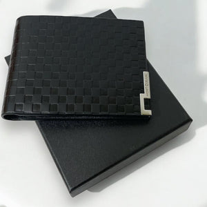 Elegant Check Design  Men's Wallet